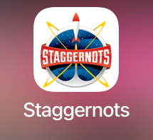 Staggernots icon on an iPhone Home Screen